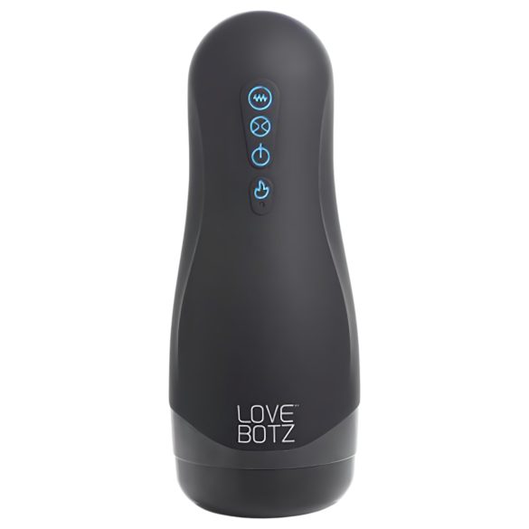 Lovebotz Auto Milker - wodoodporny ssąco-wibrujący masturbator (czarny)