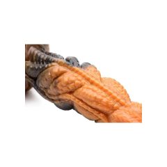   Creature Cocks Ravager - teksturowane silikonowe dildo - 20 cm (pomarańczowy)