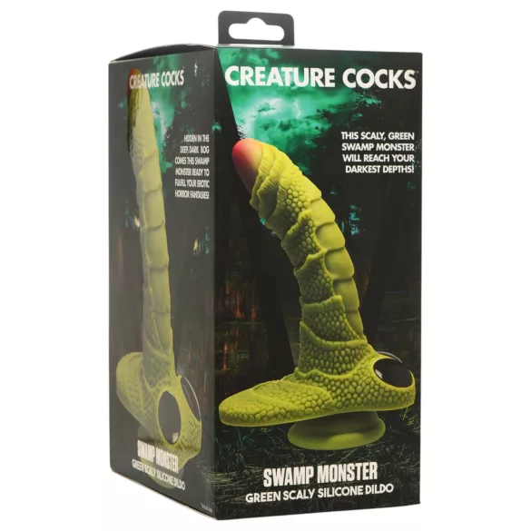 Creature Cocks - dildo potwora bagiennego - zielony