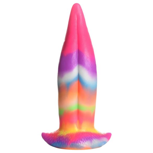 Creature Cocks - dildo z językiem - świecący silikon - 21 cm