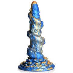   Creature Cocks Kraken - dildo ze spiralnymi ramionami ośmiornicy - 21 cm (złoto-niebieski)