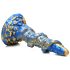 Creature Cocks Kraken - spiralne dildo ośmiornicy - 21cm (złoto-niebieskie)