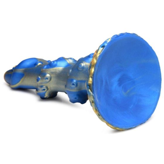 Creature Cocks Kraken - dildo ze spiralnymi ramionami ośmiornicy - 21 cm (złoto-niebieski)