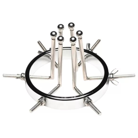 XR Brands Oculus - dilator ze stali nierdzewnej - srebrny