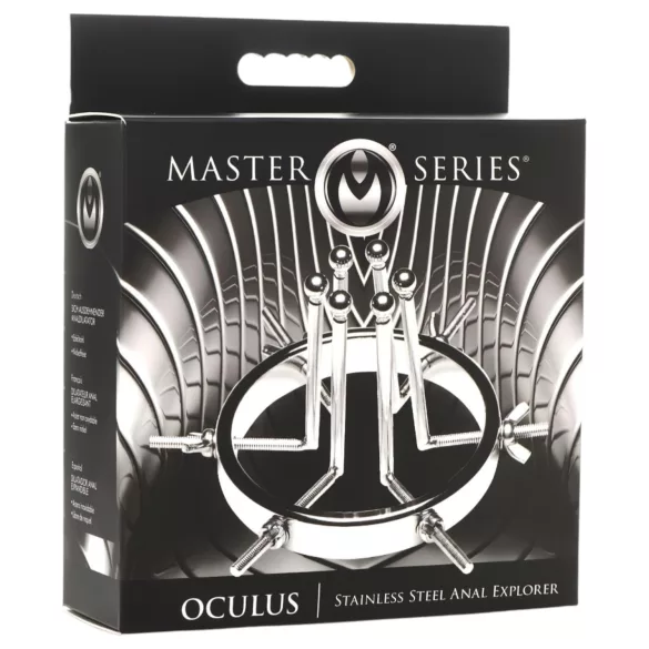 XR Brands Oculus - dilator ze stali nierdzewnej - srebrny