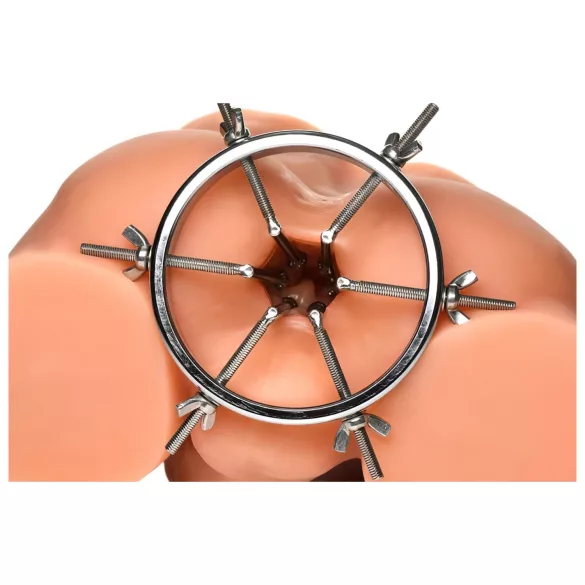 XR Brands Oculus - dilator ze stali nierdzewnej - srebrny