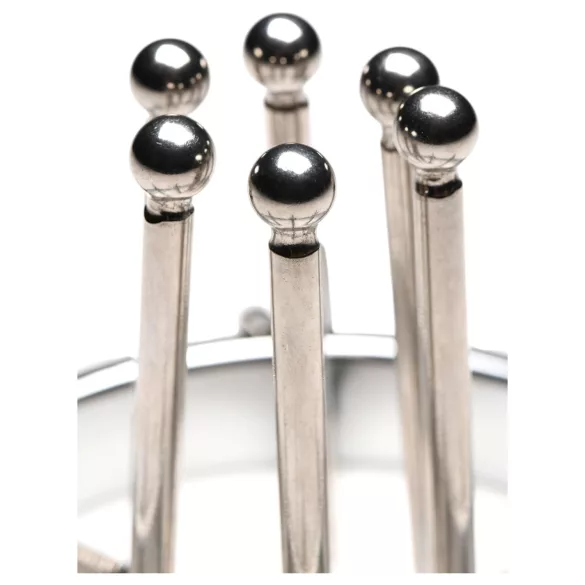 XR Brands Oculus - dilator ze stali nierdzewnej - srebrny