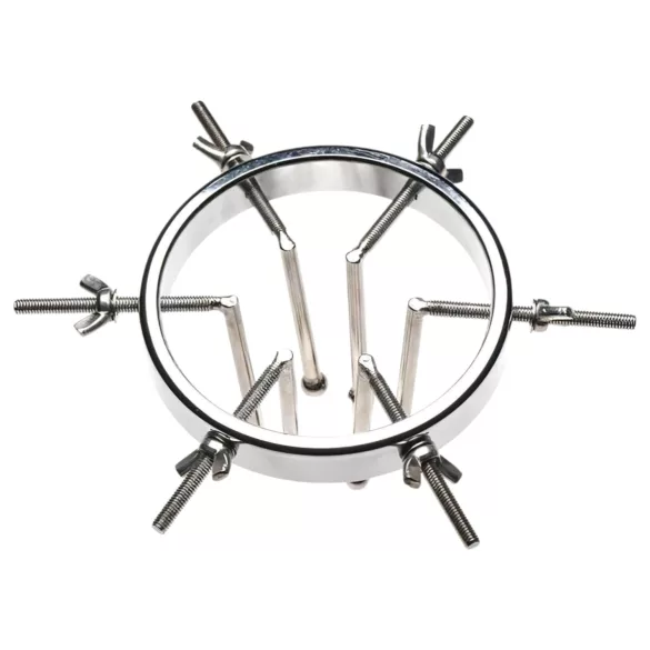 XR Brands Oculus - dilator ze stali nierdzewnej - srebrny