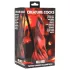 Creature Cocks Hell Kiss - zakręcony silikonowy dildo - 19 cm (czerwony)