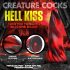 Creature Cocks Hell Kiss - Skręcony silikonowy dildo - 19 cm (czerwony)