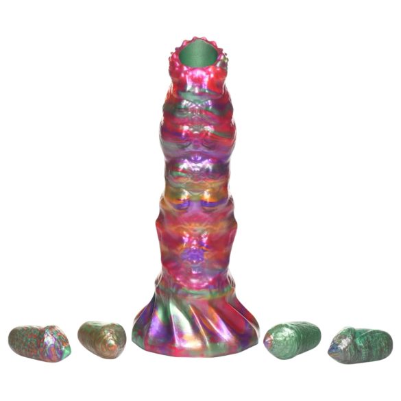 Creature Cocks Larva - Tęczowy Obcy Ovipozytor Dildo