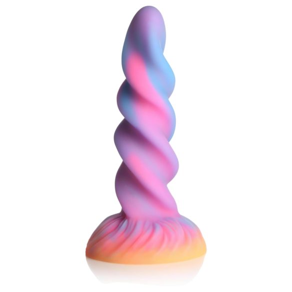 Moon Rider Dildo - świecący jednorożec (fioletowo-różowy)
