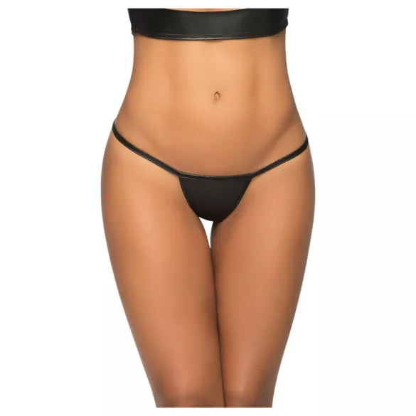 Mapalé - stringi damskie - błyszczące - czarne - M/L