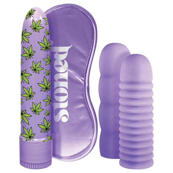 Zestaw wibratorów Stoner Bonga Bunga (4 części) - fioletowy