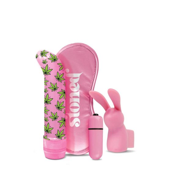 Stoner Budz Bunny - zestaw wibratorów punktu G (4 części) - różowy