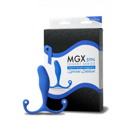 Aneros MGX Syn Trident - dildo do prostaty (niebieski) -