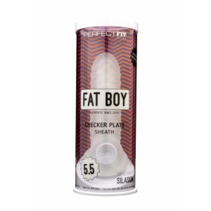 Fat Boy Checker Box - Pochwa na penisa (15 cm) - Mleczna biel