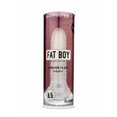   Fat Boy Checker Box - Pochwa na penisa (17 cm) - mlecznobiały