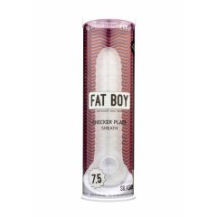   Fat Boy Checker Box - Pochwa na penisa (19 cm) - mlecznobiały