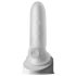 Fat Boy Micro Ribbed - biały rękaw penisowy (15 cm)