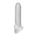 Fat Boy żebrowy - nakładka na penisa (17cm) - biały