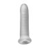 Fat Boy żebrowy - nakładka na penisa (17cm) - biały