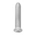 Fat Boy Micro Ribbed - nakładka na penisa (19 cm) - biały