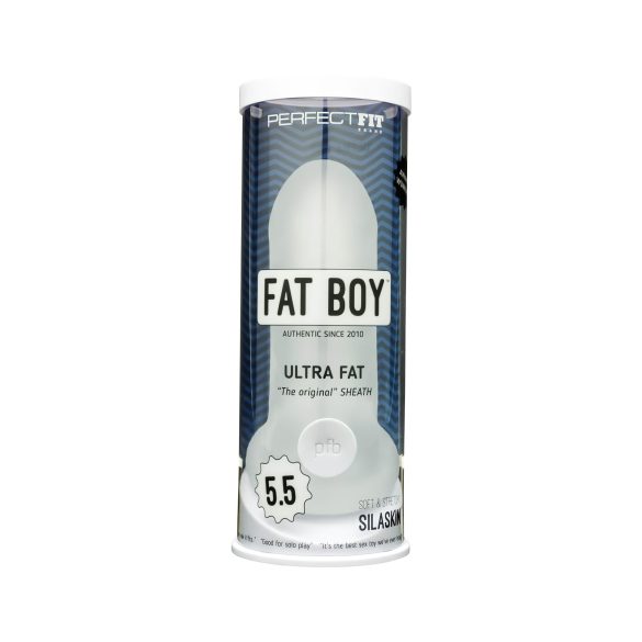 Fat Boy Original Ultra Gruby - nakładka na penisa (15 cm) - biały