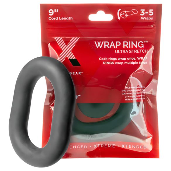 Perfect Fit Ultra Wrap 9 - gruba czarna obrączka na penisa (22cm)