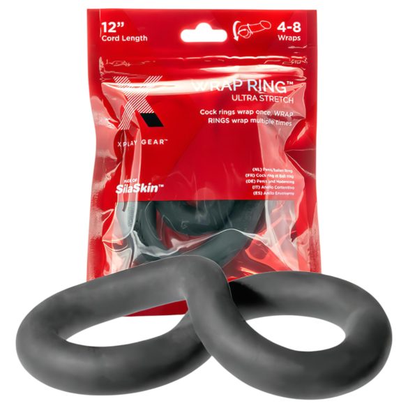Gruba czarna nakładka na penisa 30cm - Perfect Fit Ultra Wrap 12