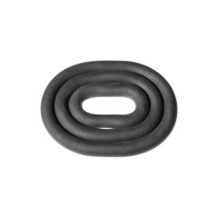   Perfect Fit Ultra Wrap - zestaw grubych pierścieni na penisa - czarny (3 szt.)