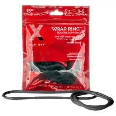   Perfect Fit Slim Wrap 15 - cienki pierścień na penisa - czarny (38cm)