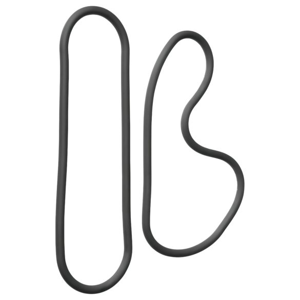 Perfect Fit Slim Wrap 15 - cienki pierścień na penisa - czarny (38cm)