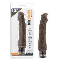 Dr. Skin Vibe No.6 - wibrator realistyczny - brązowy