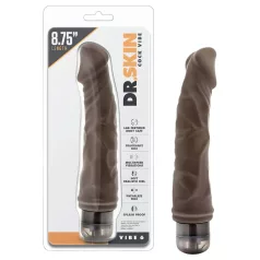 Dr. Skin Vibe No.6 - wibrator realistyczny - brązowy