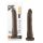 Dr. Skin 8.5 - realistyczny dildo z przyssawką - brązowy (20,5 cm)