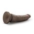Dr. Skin 8.5 - realistyczny dildo z przyssawką - brązowy (20,5 cm)