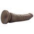 Dr. Skin 8.5 - realistyczny dildo z przyssawką - brązowy (20,5 cm)