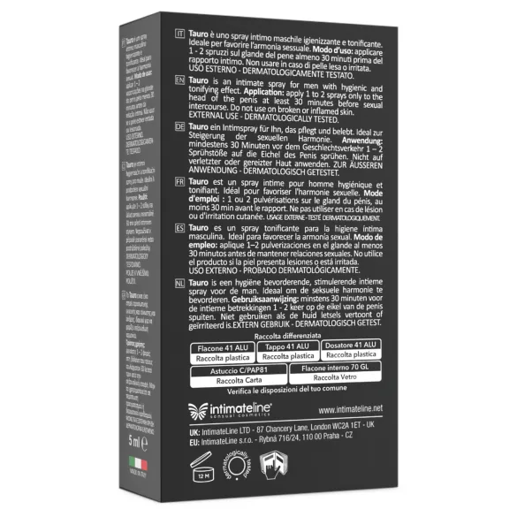 Tauro Extra Power - spray opóźniający dla mężczyzn (5 ml)