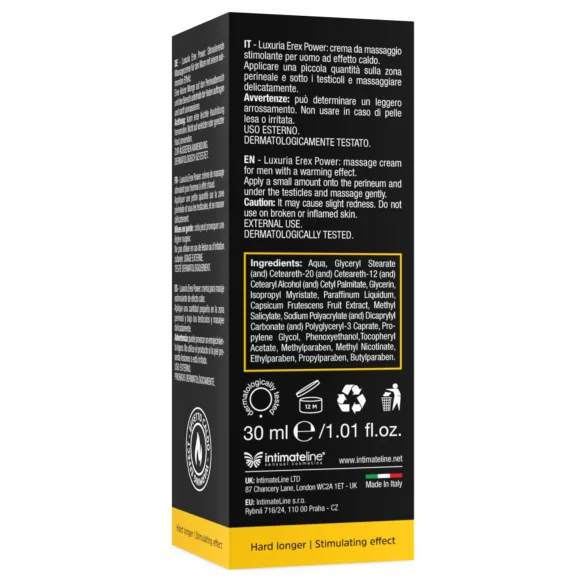 Intimateline Luxuria Erex Power - stymulujący krem intymny (30 ml)