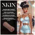 XKIN Beauty Queen Lulu - realistyczna sztuczna cipka masturbator (ciemny naturalny kolor)