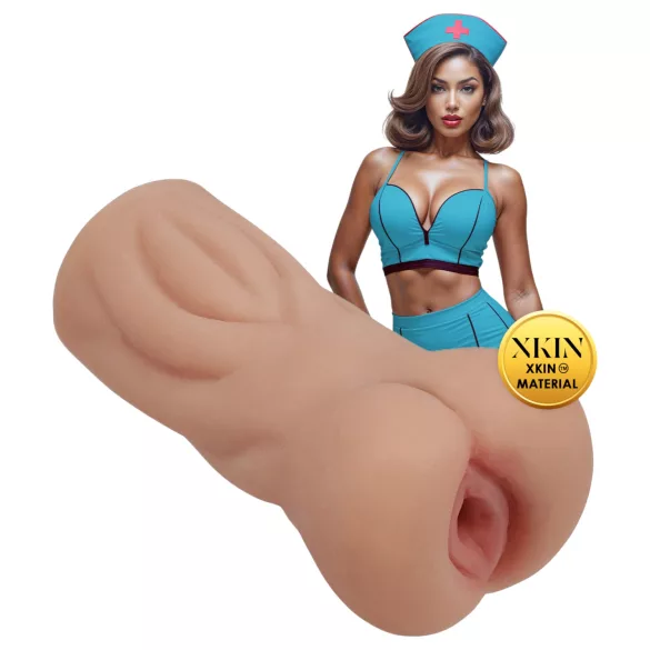 XKIN Naughty Nurse Trixie - realistyczna sztuczna cipka masturbator (naturalny kolor)