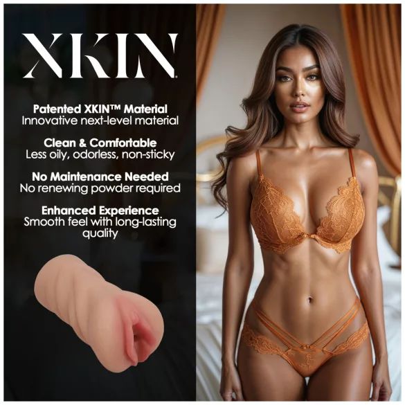 XKIN Honey Celeste - realistyczna sztuczna cipka masturbator (naturalny kolor)