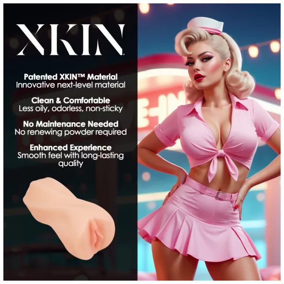 XKIN Cutie Darla - realistyczna sztuczna wagina masturbator (naturalna)