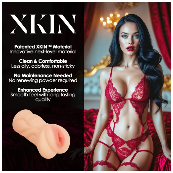 XKIN Seduction Tatiana - realistyczna sztuczna wagina masturbator (naturalna)