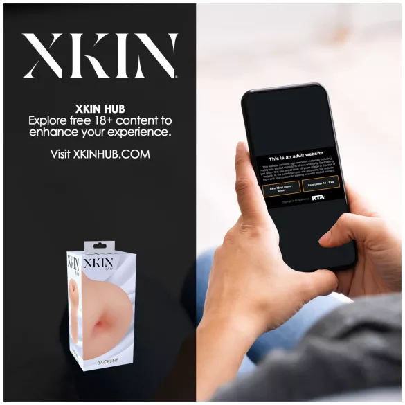 XKIN - realistyczna sztuczna pupcia masturbator - M (naturalny)