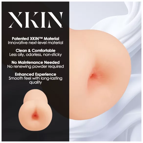 XKIN - realistyczna sztuczna pupcia masturbator - M (naturalny)