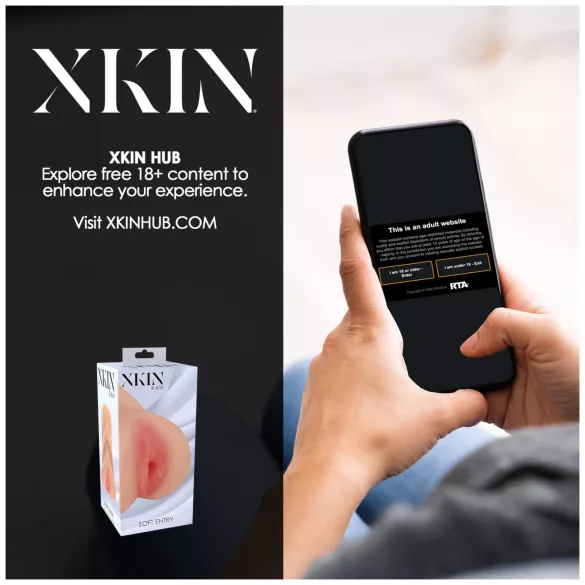 XKIN - realistyczna sztuczna pochwa masturbator - M (naturalny)