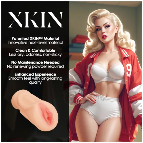 XKIN Lexi Lockerload - realistyczna sztuczna wagina masturbator (naturalna)