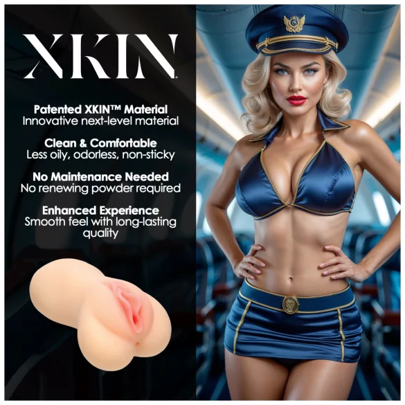 XKIN Lexi Cockpit - realistyczna sztuczna wagina masturbator (naturalna)